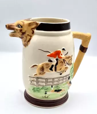 Buy Keele Street Pottery Fox Hunting Tankard Vintage Ceramic Fox Hound And Horse • 14.95£