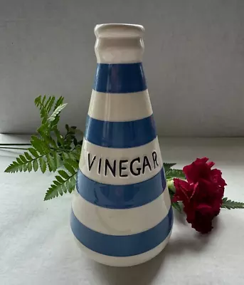 Buy Vintage Staffordshire Chef Ware Classic Vinegar Jar Blue White Stripe- England.  • 13.34£