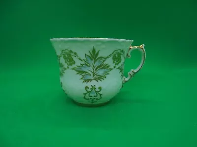 Buy Aynsley Bone China Teacup Gold & Blue Leaf 2706 Made In England • 28.30£