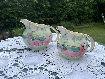 Buy Very Pretty Grays Pottery Hand Painted Two Matching Jugs • 35£