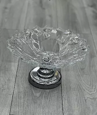 Buy Stunning Latest Round Silver Diamond Crystal Bling Fruit Bowl Kitchen New Design • 39.99£
