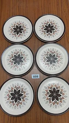 Buy Set Of 6 Canadiana Doverstone Staffordshire England Heather Plates • 20.24£