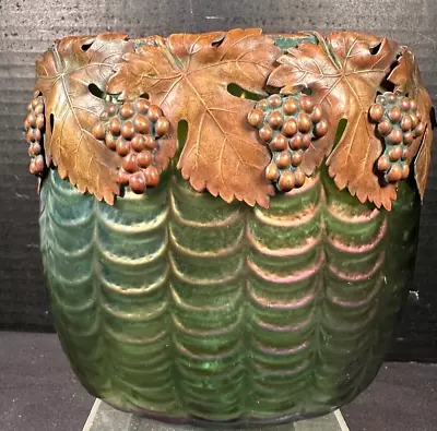 Buy Vintage Loetz (Bohemian) Glass Creek Irridescent Glass, Bronze Top Vase • 279.43£