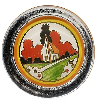 Buy Clarice Cliff Heavy Glass Paperweight FARMHOUSE Farm House Vintage Style Design  • 21.78£