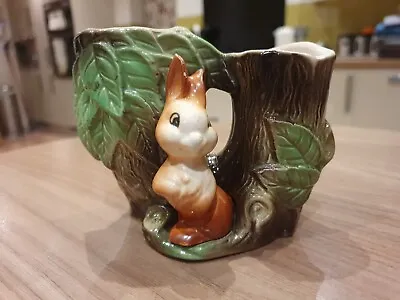 Buy Vintage Withernsea Eastgate Fauna Pottery Double Vase Rabbit Mould No 25 • 4£