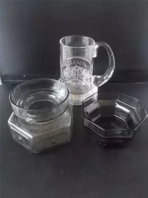 Buy Vtg RETRO FRANK THROWER DARTINGTON GLASS Collection Tankard Nipple Vase Candle • 39.99£