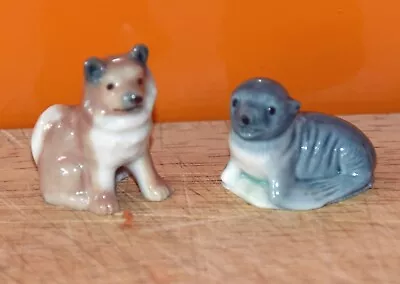 Buy Wade 1st Edition Vintage Wade Whimsies 1950s Husky & Seal Pup • 7£