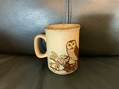 Buy Vintage Dunoon Stoneware Mug With Owls,  Brown Speckle, 1970s Made In Scotland • 10.99£