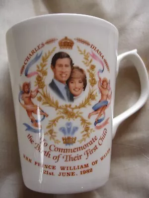 Buy Charles & Diana China Mug Birth Of Prince William Commemorative Mug • 9.99£