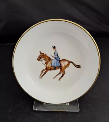Buy Royal Worcester Bone China Fox Hunting Equestrian Dressage Tray Pin Dish Woman • 11.99£