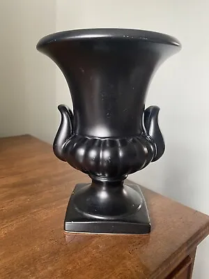 Buy VINTAGE 1950s SHORTER & SONS Black Urn Vase • 25£