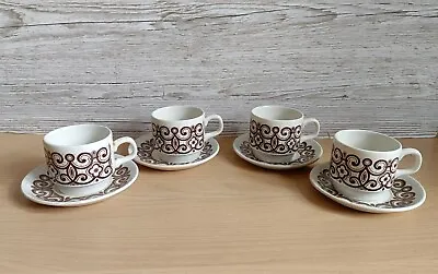 Buy Biltons Retro Celtic Rose Cups And Saucers - 4 Cups 4 Saucers Stackable  • 9.99£