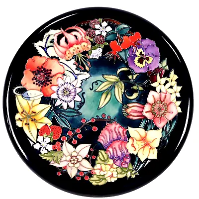 Buy Moorcroft Pottery Charger Plate Carousel Pattern 1st W35 Cm Rachael Bishop C1996 • 350£