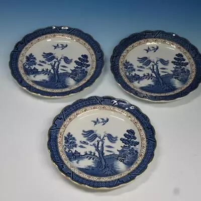 Buy Booth's Real Old Blue Willow A8025  - 3 Salad Plates - 7½ Inches • 24.01£