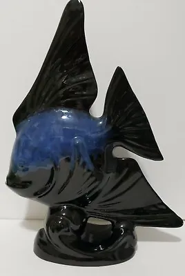 Buy Blue Mountain  Pottery Blue Angel Fish Sculpture Figurine Statue Nice • 75.86£