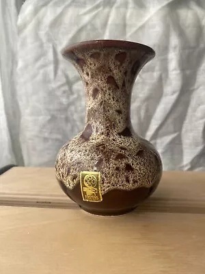 Buy Fosters Pottery, Cornwall Honeycomb Drip Glazed Vase | 14 Cm • 12£