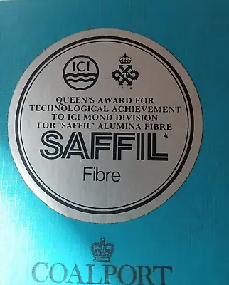 Buy Coalport Ming Rose Queens Award For Technological Achievement ICI Mond SAFFIL • 17.50£