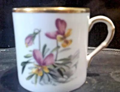 Buy Vintage Royal Worcester Alpine Flowers Coffee Cup Pink Flowers 3 Mint/Excellent • 5.50£