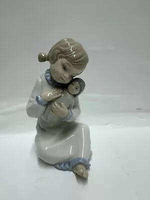 Buy RARE VINTAGE RETIRED Zaphir Nao Lladro - Young Girl With Doll • 45£