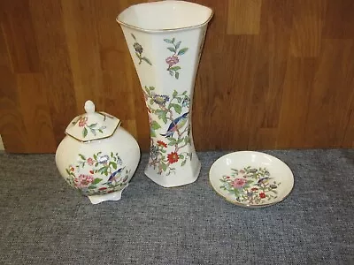 Buy Aynsley Pembroke Tall Vase, Lidded Jar & Pin Dish • 7£