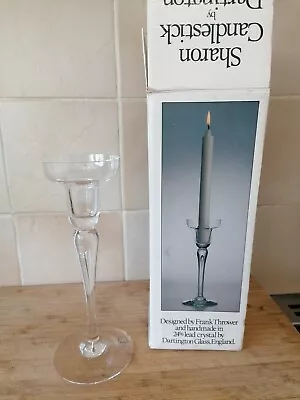 Buy  Dartington 24% Lead Crystal Candlestic Designed By Frank Thrower • 24.99£