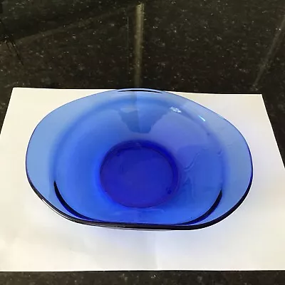 Buy Vintage Blue Glass Fruit Bowl • 3£