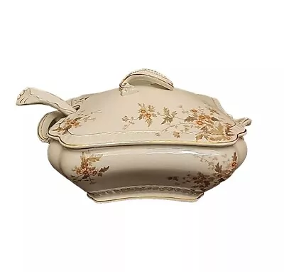 Buy 1800s Antique John Maddock And Sons Covered Royal Punch Bowl With Ladle • 47.95£