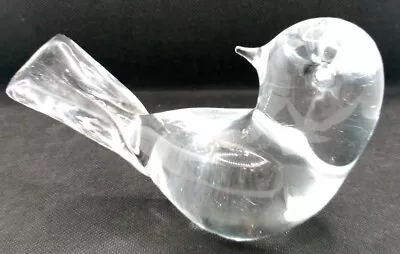 Buy Clear Studio Glass Paperweight Robin Small Bird Shape Wildlife Animal  • 10£
