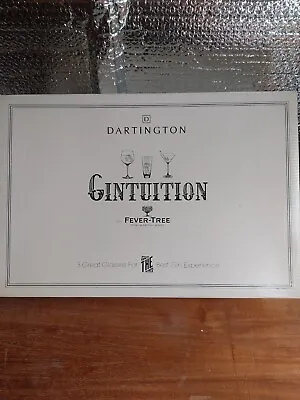 Buy Dartington Gin Three Glass Gintuition Gift Set Copa Highball & Martini In Box • 22.99£
