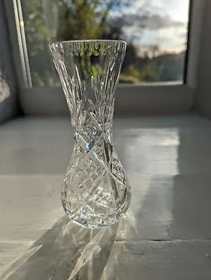 Buy Vintage Lead Crystal Cut Glass Bud Vase 6  • 10£