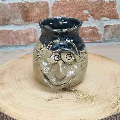 Buy Vintage Pretty Ugly Pottery Small Pot, Retro Vase • 9.99£