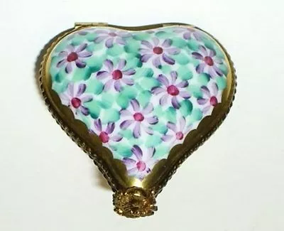 Buy Limoges Box - Rochard - Floral Heart - Daisy Flowers - Asters - Anniversary • 94.71£