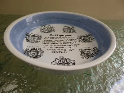Buy Vintage Bowl/Dish Cinque Ports Pottery The Monastery Rye Feat. Coats Of Arms • 14.99£