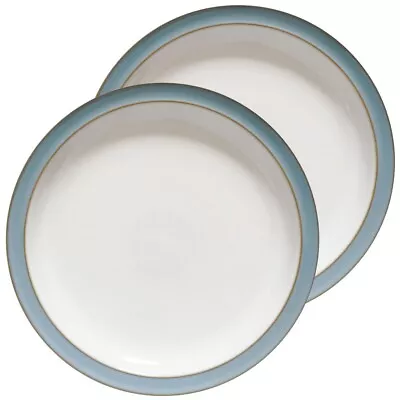 Buy Denby Colonial Blue Dinner Plates X 2 • 35£