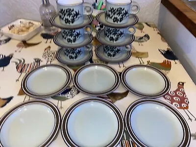 Buy Hornsea Prelude Mint Green Tea Side Plates Cups And Saucers 6x Set VGC  • 19.99£