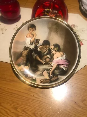 Buy Lord Nelson Pottery “the Beggar Boys” Gold—rimmed Plate, 26cm • 3.99£