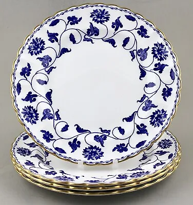 Buy Spode China England Blue Colonel 20cm 8” Salad Or Dessert Plates X 4 1st Mint! • 65£