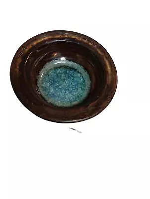 Buy Handmade Pottery With Colbat Blue Crushed Glass Signed By Artist 5 In Circular  • 16.89£