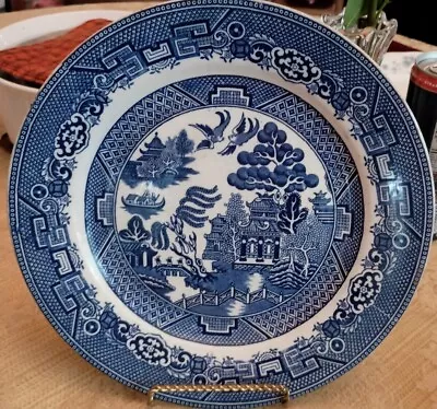 Buy Allertons Blue Willow 10 Inch Dinner Plate England • 23.72£