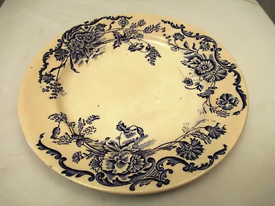 Buy Antique Blue & White Willow Porcelain Soup Plate Dish European Pottery Rare 18 • 47.04£