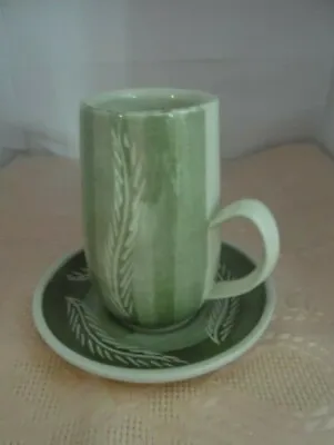 Buy Studio Pottery Mug And Saucer • 5.95£