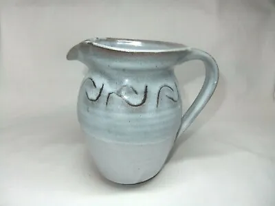 Buy Elisabeth Andrea Bailey Jug Studio Pottery Blue Duo-Glazed Ceramic • 14.99£