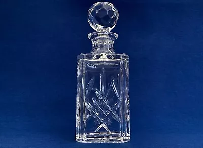 Buy Vintage Edinburgh Lomond Crystal Whisky Square Decanter - Cut Crystal • 59.99£