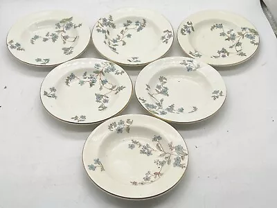 Buy Vintage 6 Set Of Bowls Royal Semi Porcelain Ridgways Blue Flowers Pattern • 34.99£
