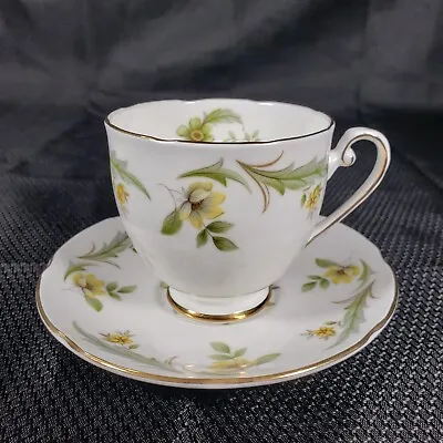 Buy Vintage Royal Grafton Fine Bone China Evesham Floral Pattern Teacup & Saucer EUC • 11.36£