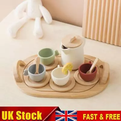 Buy 9pcs/10pcs Pretend Play Tea Set Wooden Tea Set Afternoon Tea Set For Kids • 18.69£