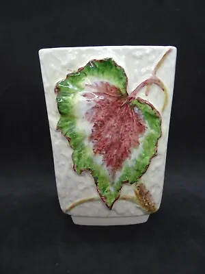Buy Sylvac Textured Vase, No 3878 With Vine Leaf Design, Rare • 15£