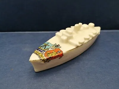 Buy Willow Art Crested China - Model Of A Warship, Inverkeithing Crest • 0.99£