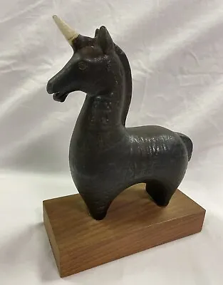 Buy Vintage Maigon Daga Studio Art Pottery Unicorn Sculpture Signed 3 X6 X8  VGC • 212.62£