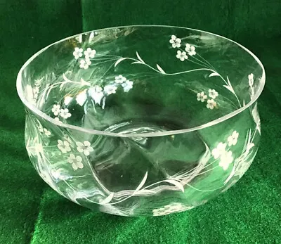 Buy RAYWARE Floral Display Bowl Handmade Hand Cut Spiral Glassware In Original Box. • 12£